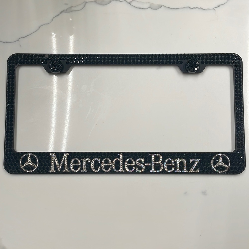 Mercedes Benz Swarovski License Plate Frame